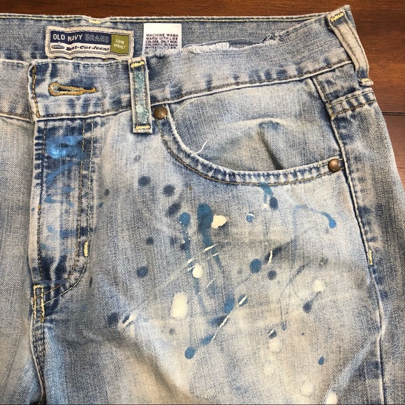 Distressed splatter painted denim bootcut jeans - Picture 11 of 11